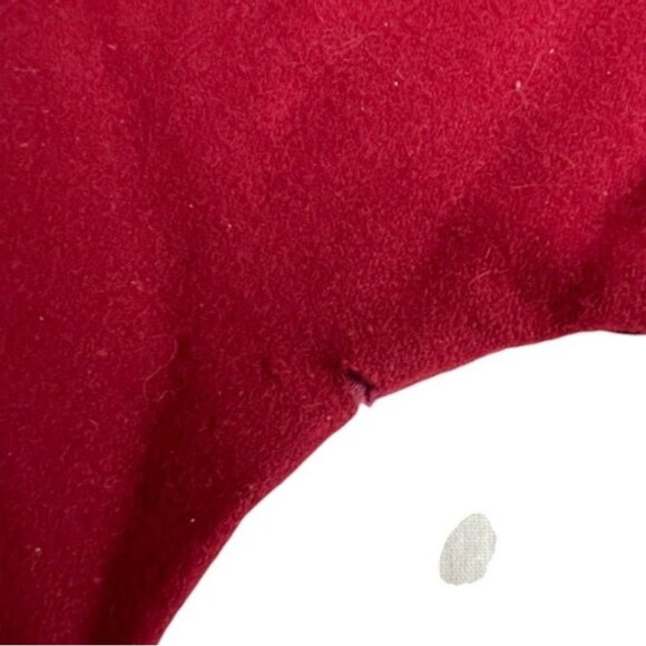 Vintage Patchwork Christmas Tree Skirt With Needlepoint, Applique & Embroidered - Picture 11 of 13